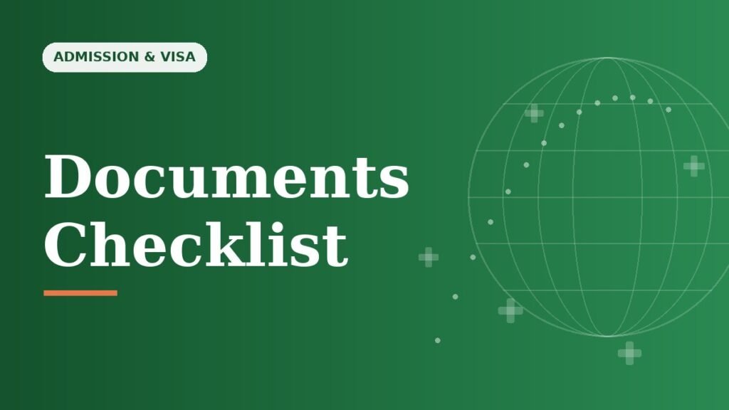 Documents Checklist for MBBS Abroad Admission and Visa